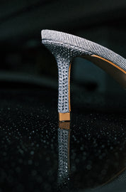 BLAZING 牛仔蝴蝶結高跟涼鞋