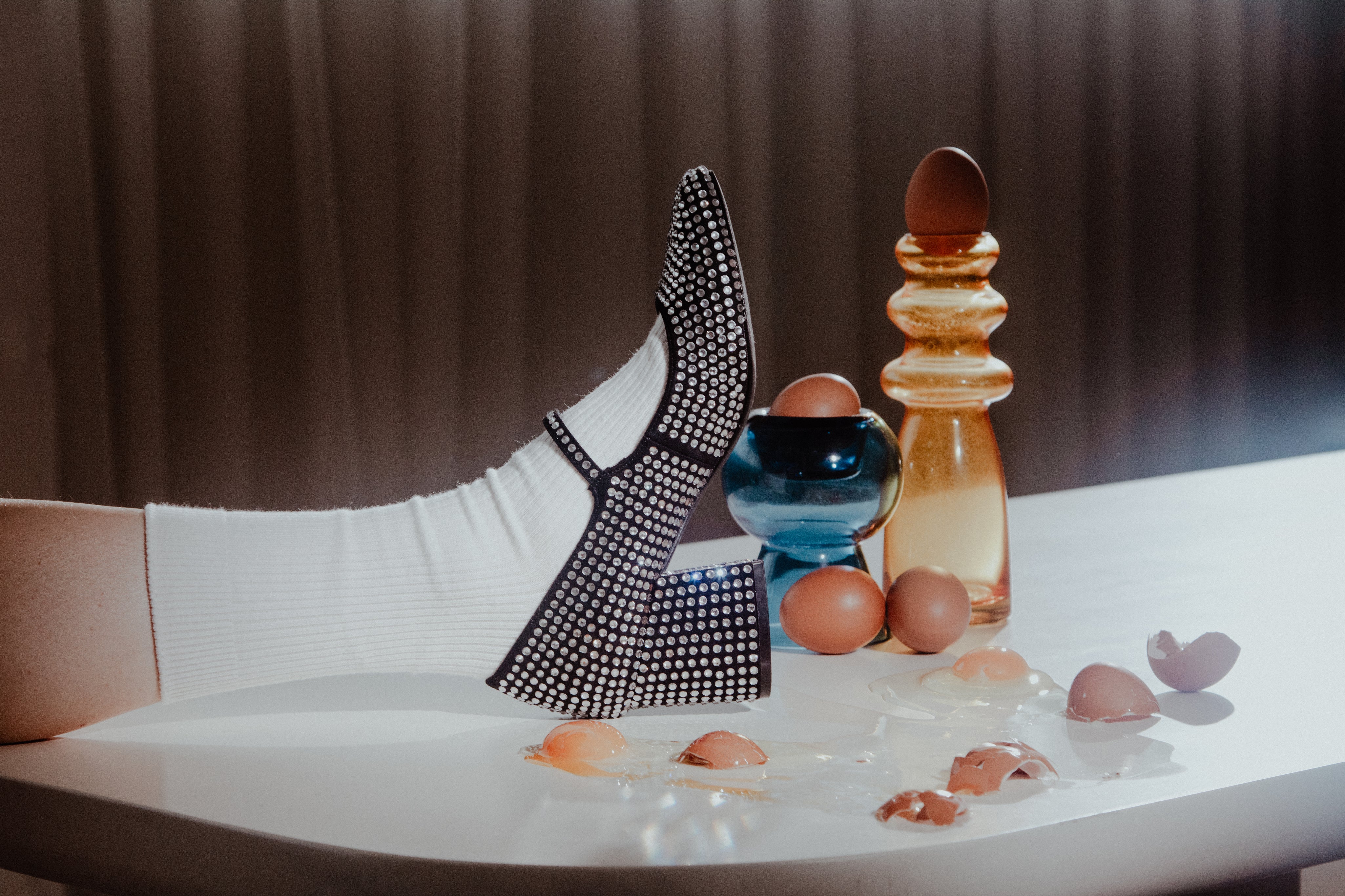 DOLLY 閃鑽瑪莉珍高跟鞋