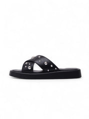 AMIGO 銀飾交叉帶拖鞋