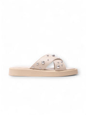 AMIGO 銀飾交叉帶拖鞋