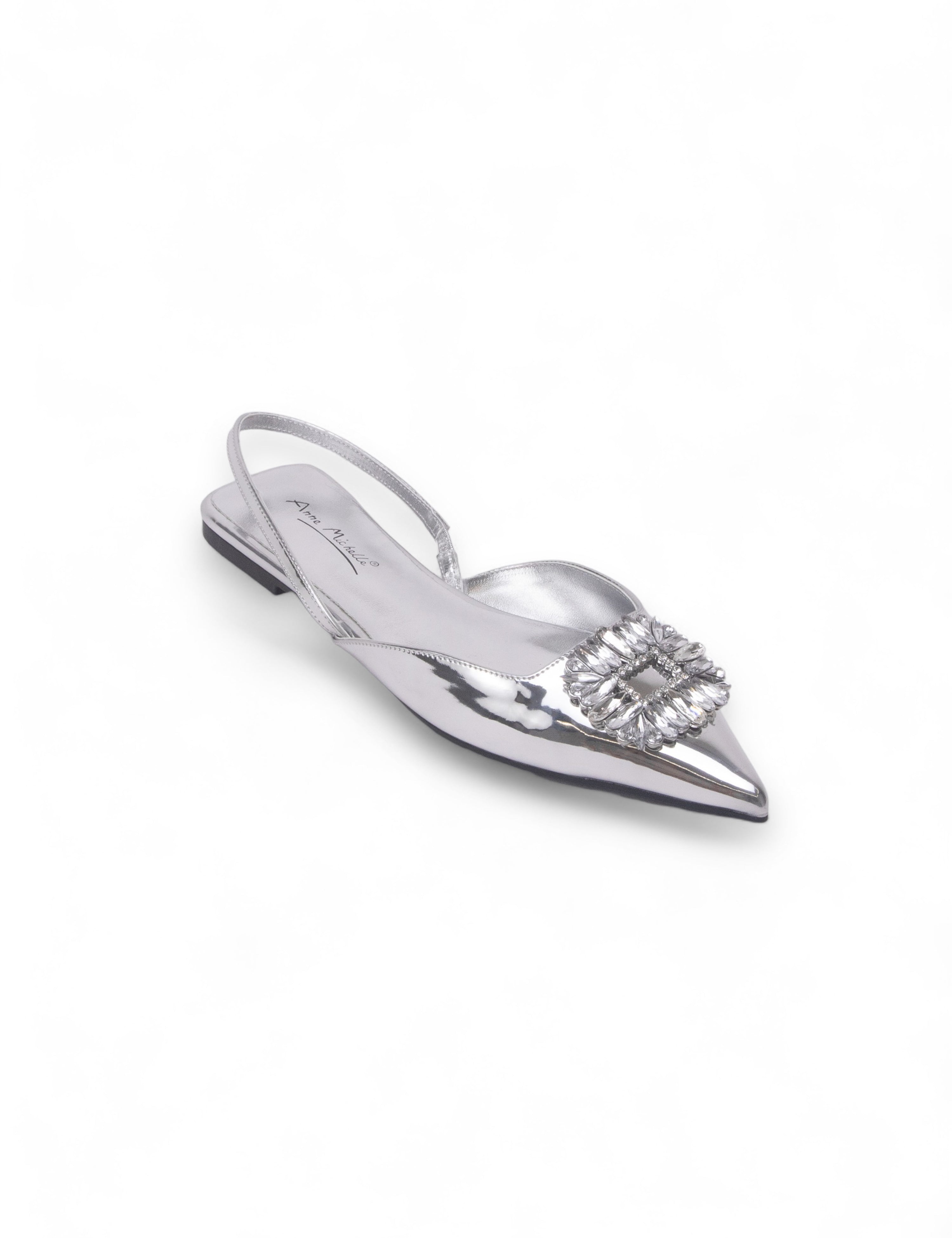 ASSERT 閃鑽尖頭平底鞋