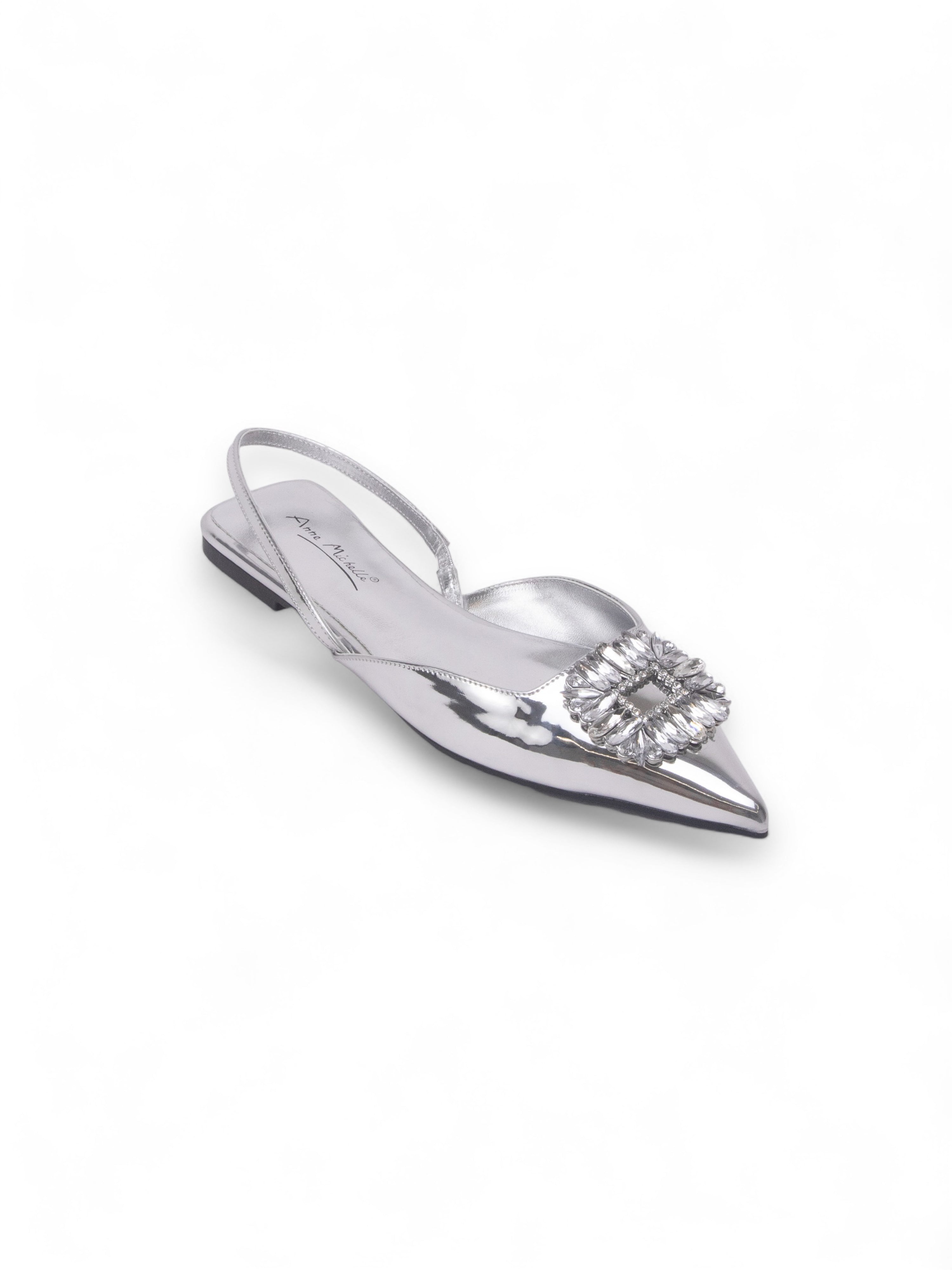 ASSERT 閃鑽尖頭平底鞋