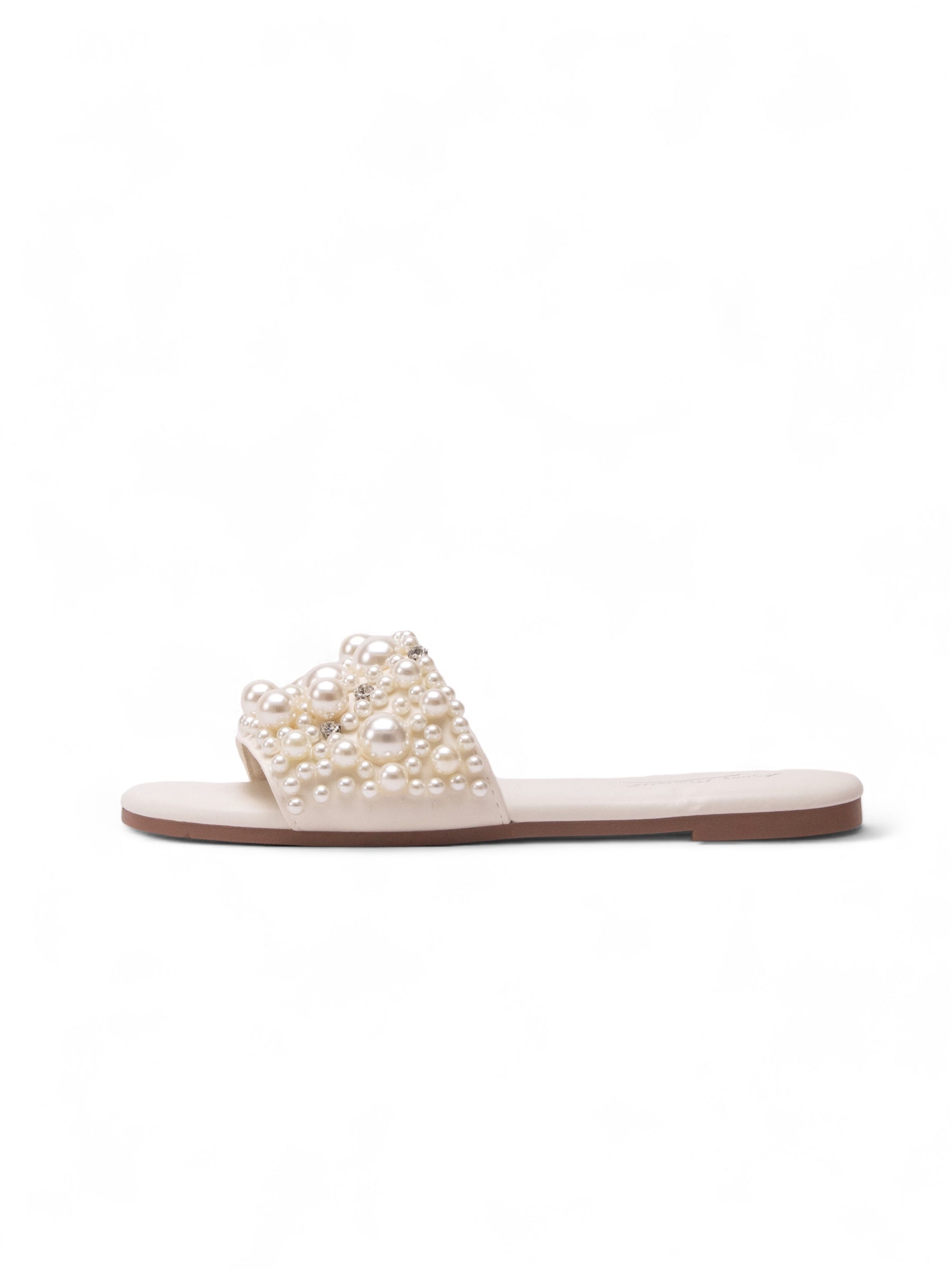 BUBBLE 珍珠閃鑽平底涼鞋