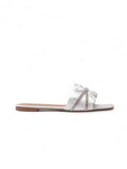 BUZZING60 抓皺水鑽雙帶拖鞋