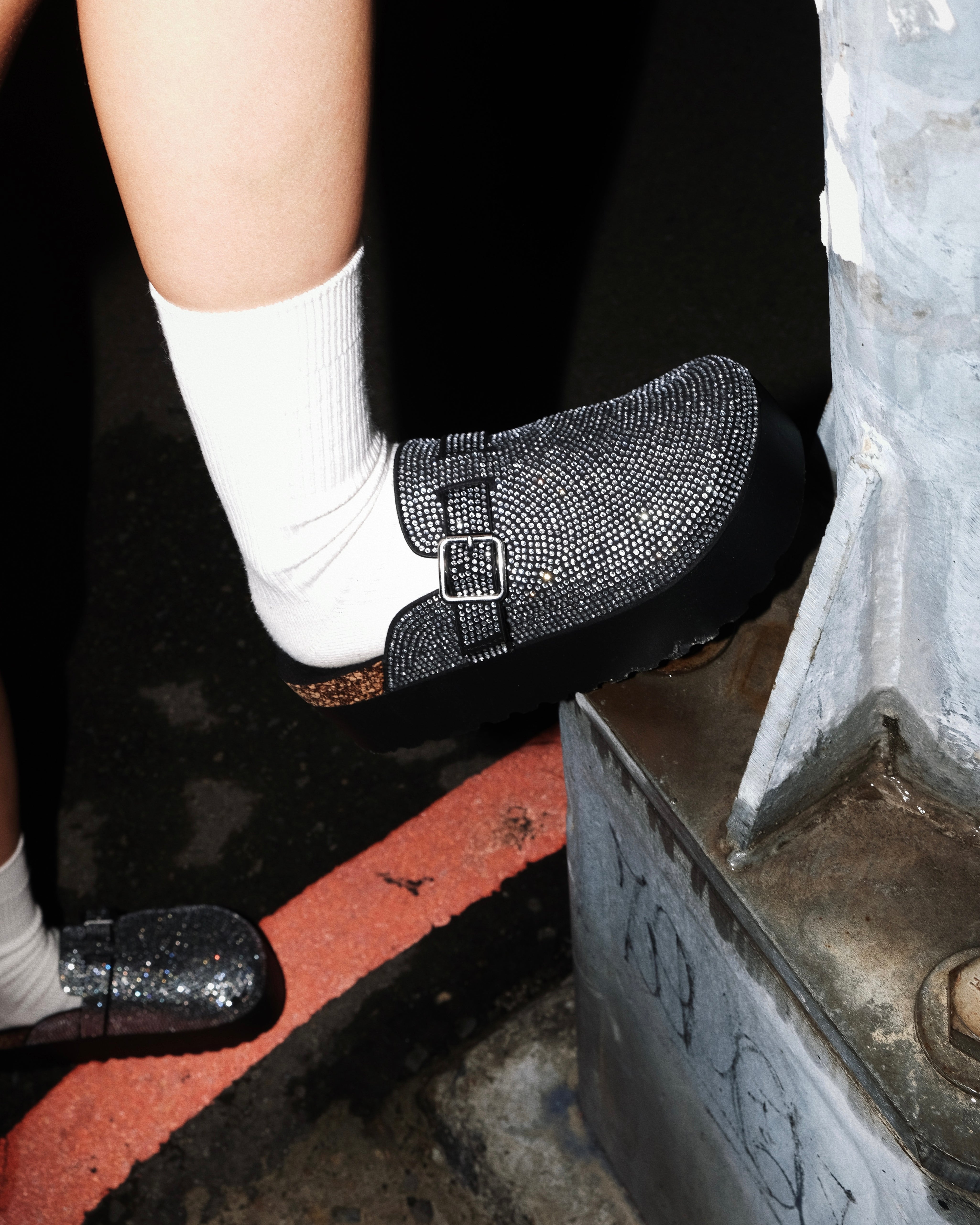 IDAHO03 閃鑽厚底勃肯鞋