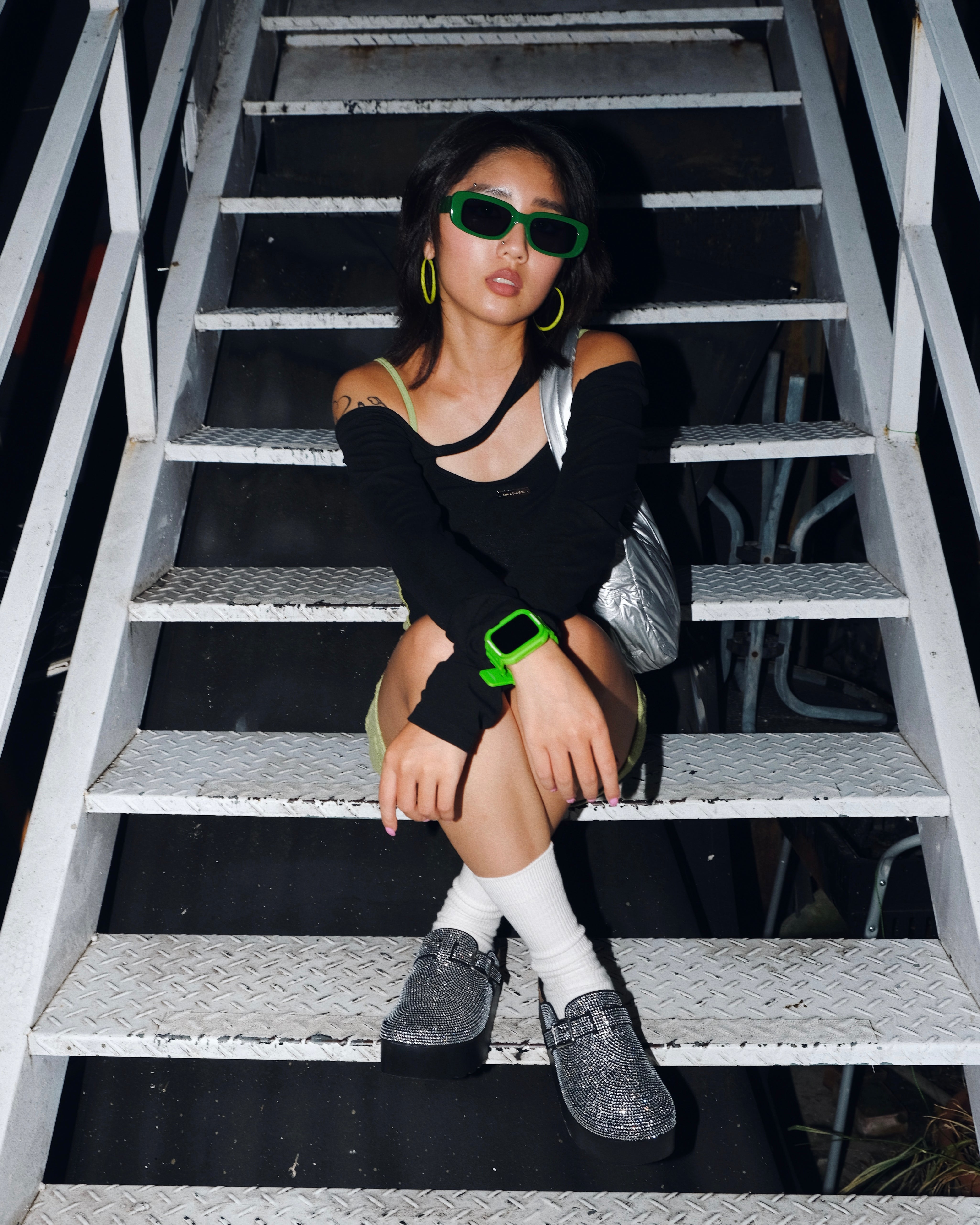 IDAHO03 閃鑽厚底勃肯鞋