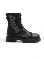 HUTCH89 網紗綁帶馬丁靴