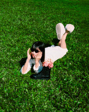 HUTCH89 網紗綁帶馬丁靴