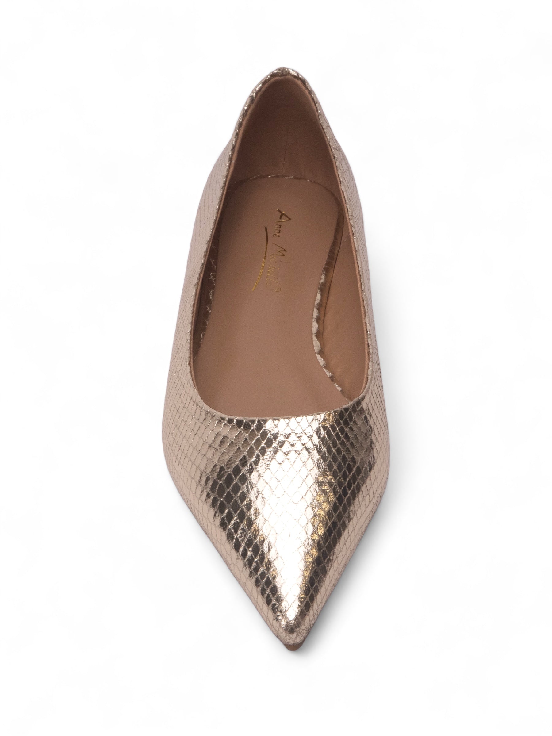 RATIONAL 尖頭鱷魚紋平底鞋