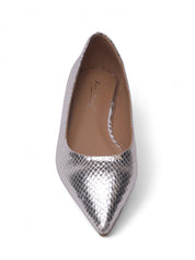 RATIONAL 尖頭鱷魚紋平底鞋