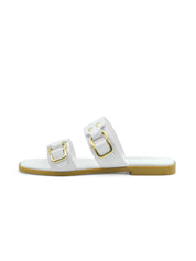 FLINT 雙扣帶平底拖鞋