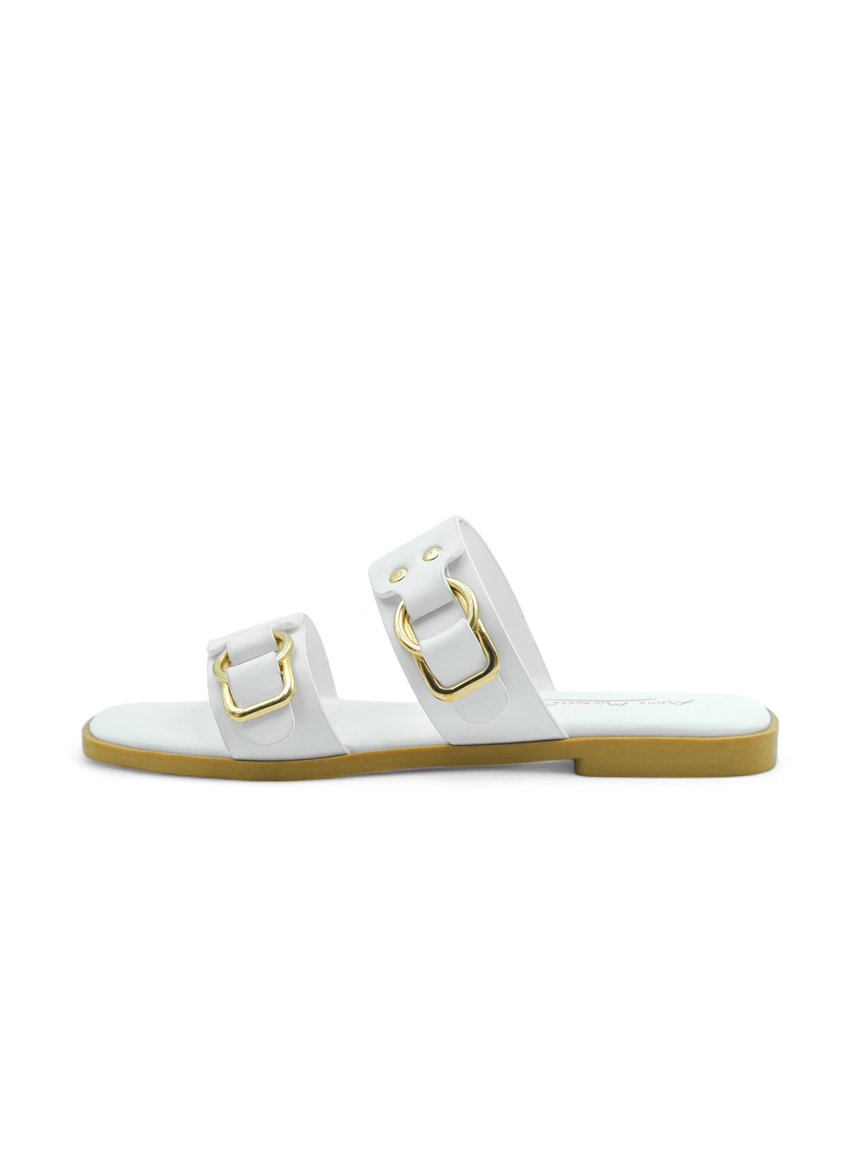 FLINT 雙扣帶平底拖鞋