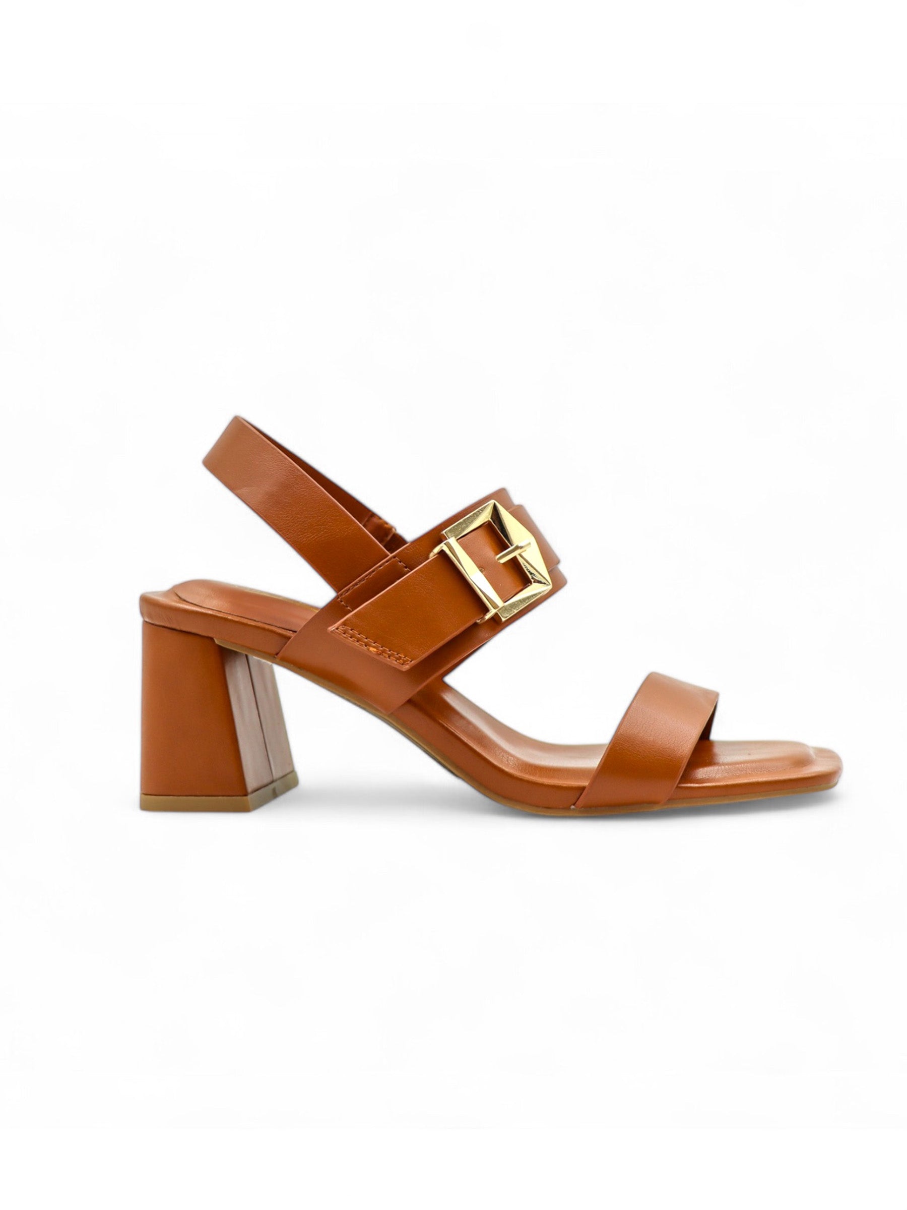 VERA 扣帶粗跟涼鞋