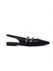 VISOR 雙扣帶尖頭平底鞋