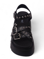 WYNN16 扣帶厚底涼鞋